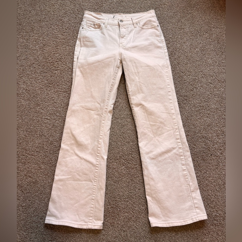 Levi’s Bootcut Flare White Denim Jeans